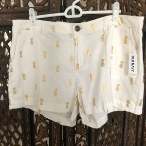 NWT Old Navy ivory linen shorts